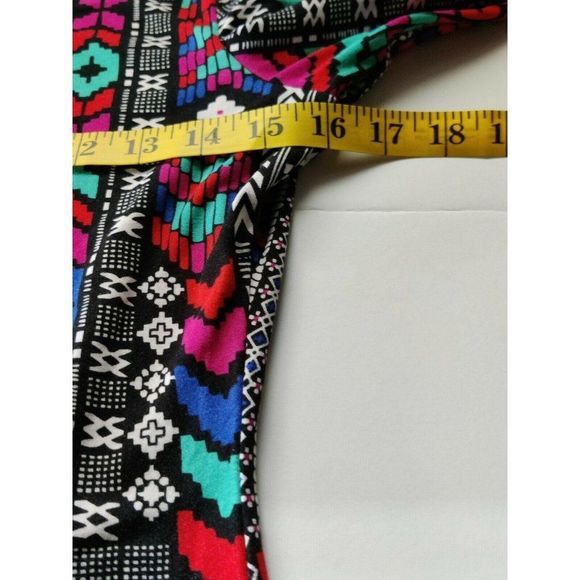 Say What? Womens 3/4 Sleeve Multicolor Bodycon Dress Size M - Picture 7 of 10